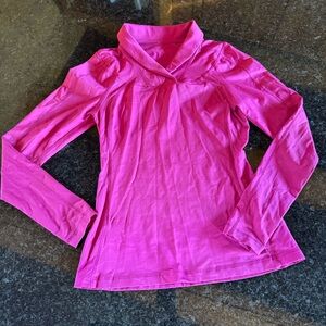 lululemon athletica Pink Long Sleeve Shawl-Collar Top